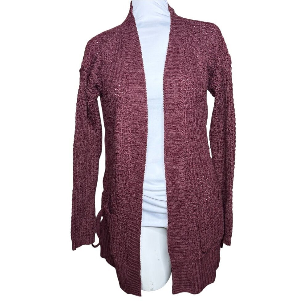 5/$25 Harlow & Rose open front cardigan Medium maroon